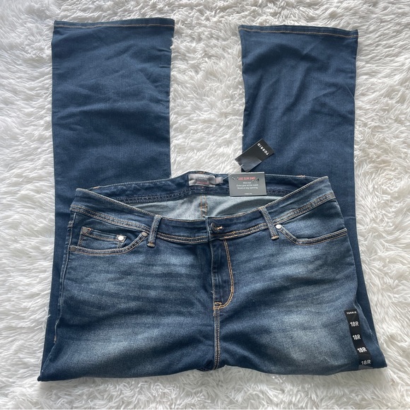 Torrid Mid Rise Lux Slim Boot Cut Jeans - Picture 2 of 9